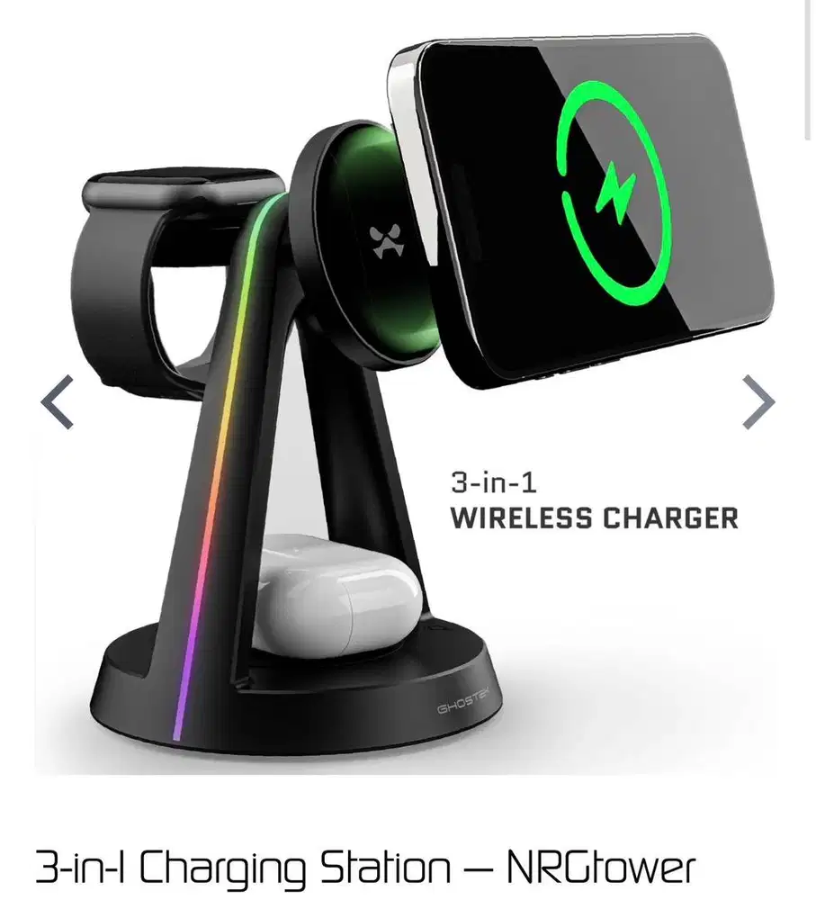 Whireless Charger NRG 3 in 1 Black