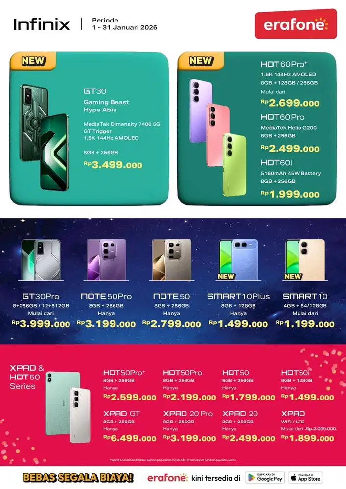 INFINIX SMART HOT NOTE GT XPAD