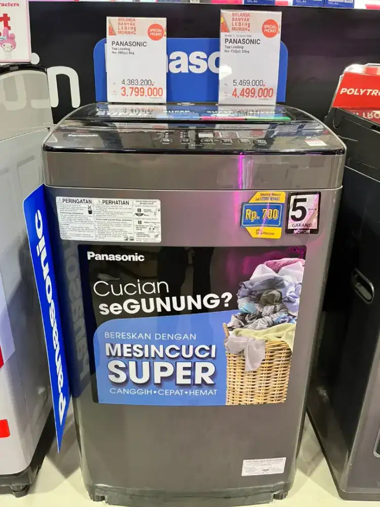 Promo panasonic top loading Na-f80js1 8kg bisa dicicil