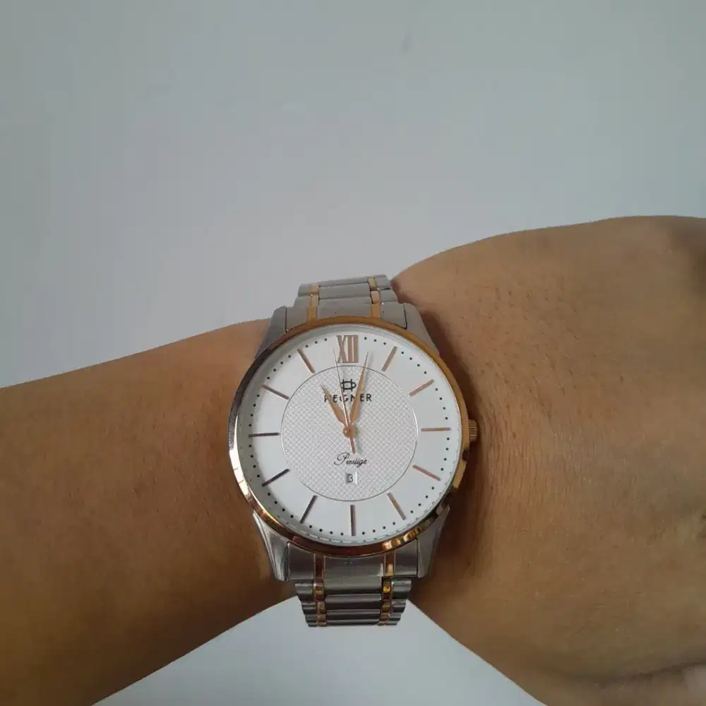 Hegner Prestige Jam Tangan Pria Wanita Mint Condition