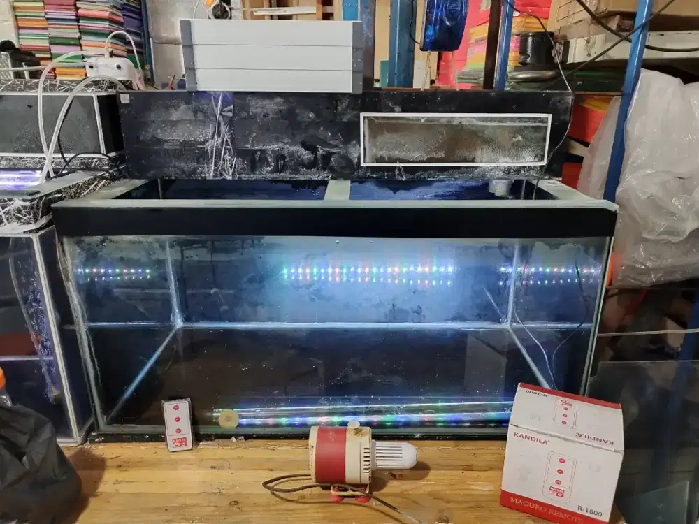 3 akuarium + free talang + free pompa + free lampu