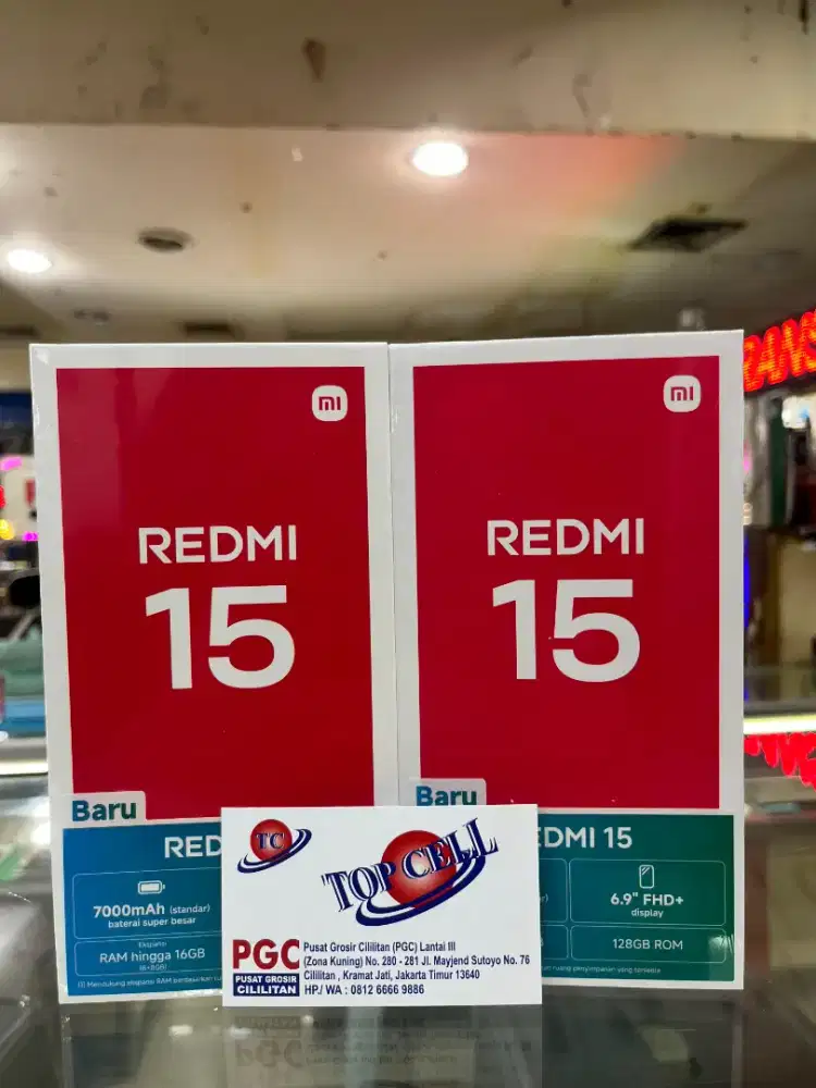 REDMI 15 8/128 GB GARANSI RESMI TAM