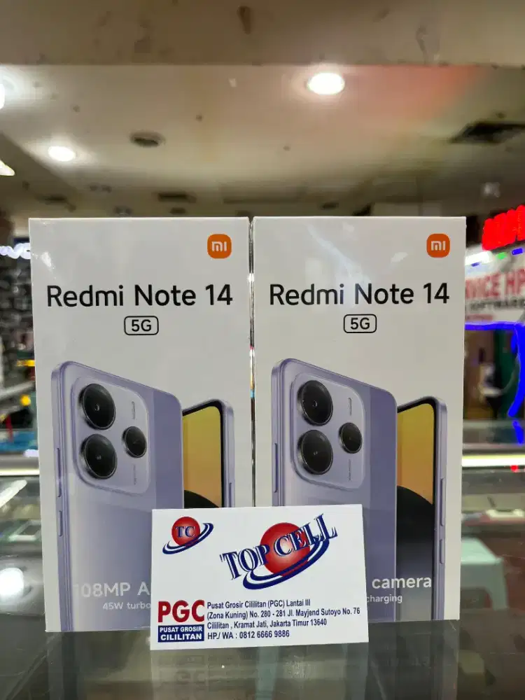 Xiaomi Redmi Note 14 5G ram 12gb+12gb/512gb nfc baru garansi resmi