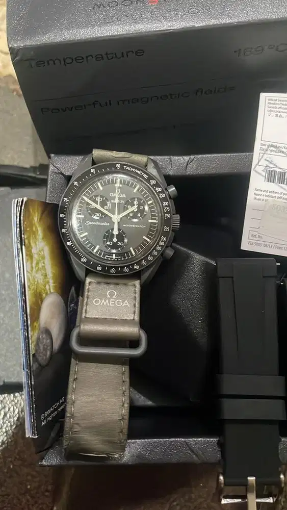 Omega moonswatch mission to mercury origibal rare plus xtra rubber