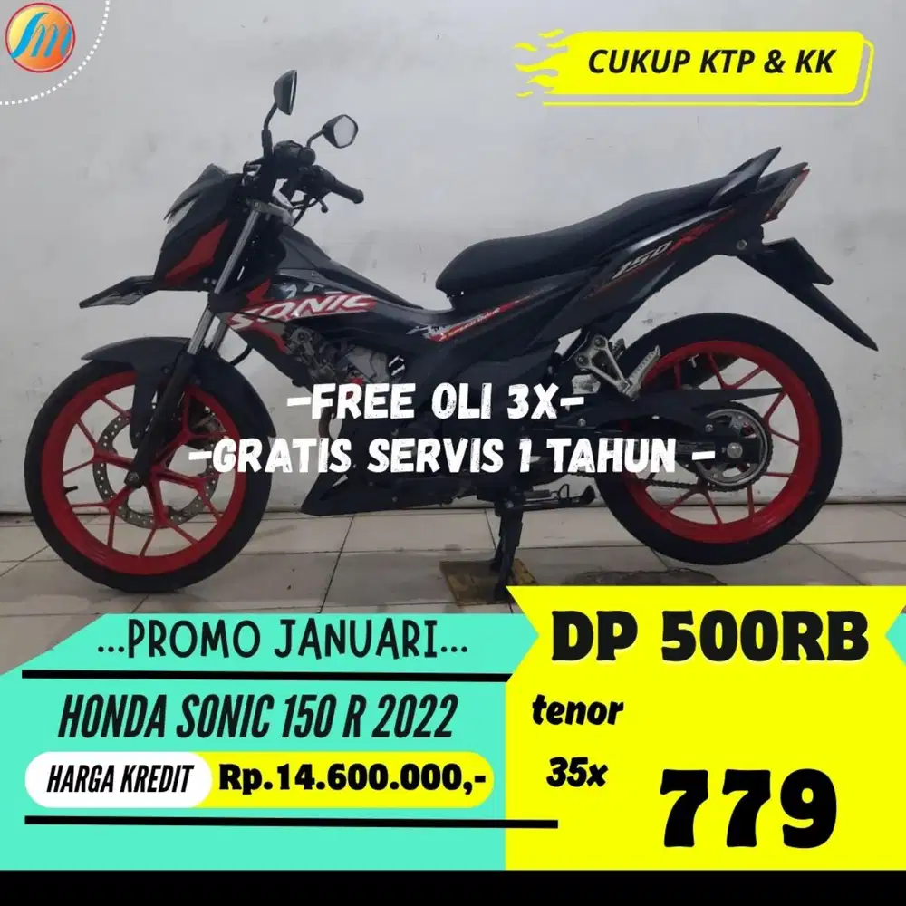 HONDA SONIC 150 R 2022 KREDIT DP 500RIBU ANGSURAN SANGAT RINGAN
