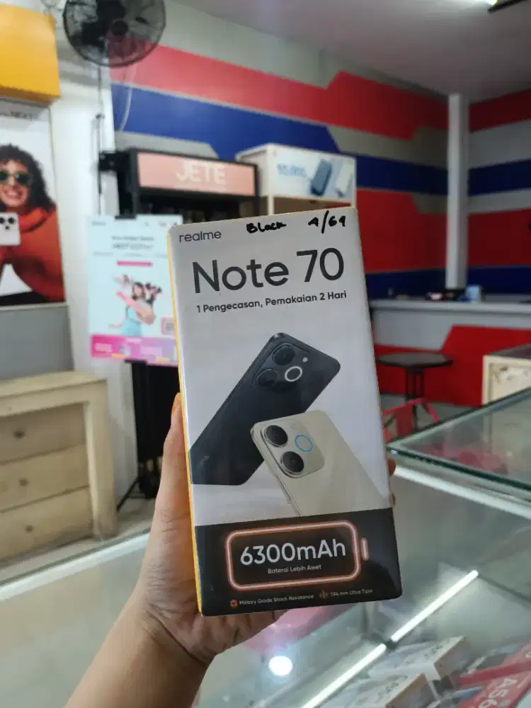 Realme note 70 ram 4/64 BARU (SEGEL)