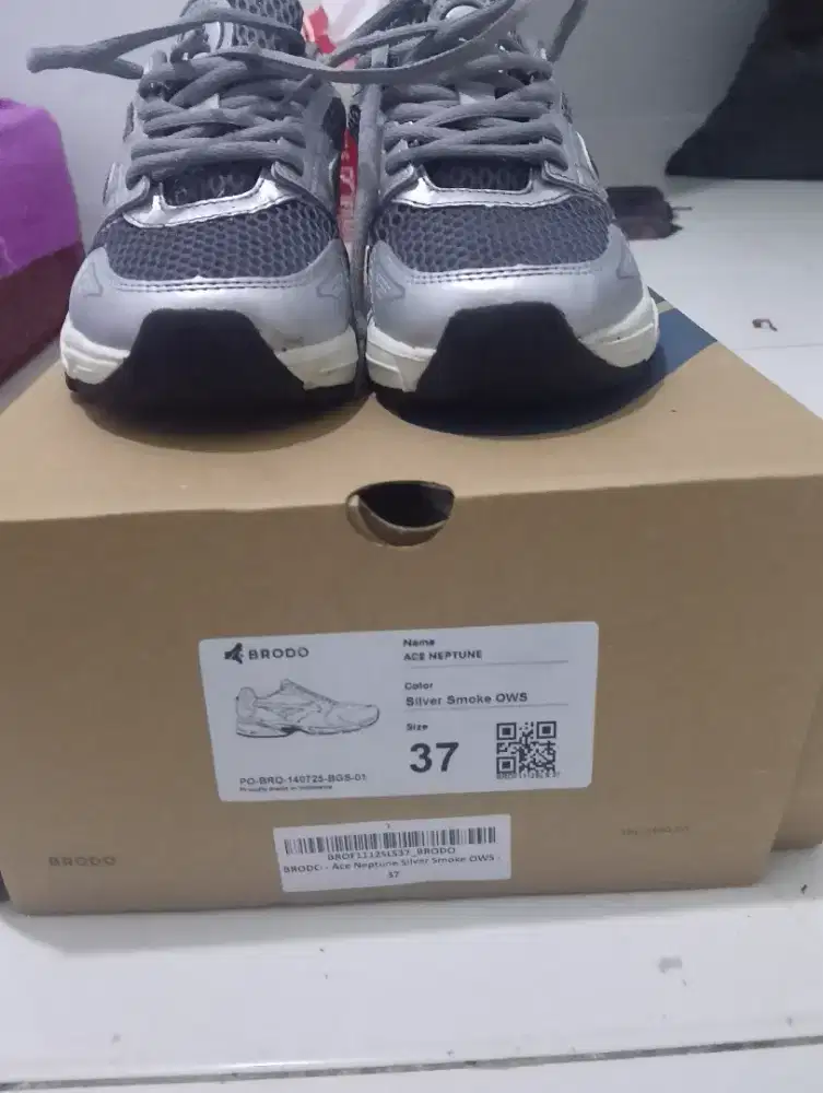 Sepatu Brodo Ace Neptune Silver Smoke BS