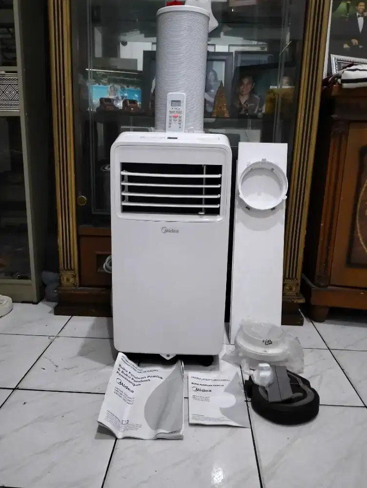 ac portable 1/2 pk midea super mulus
