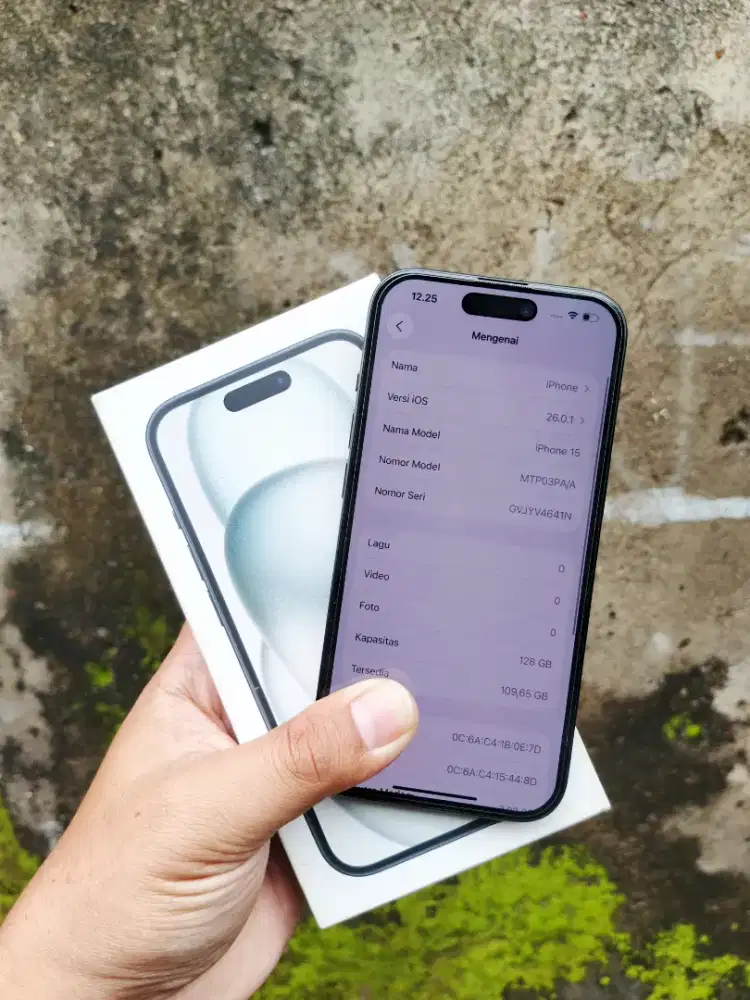 Iphone 15 Ibox 128gb Fullset Full Ori