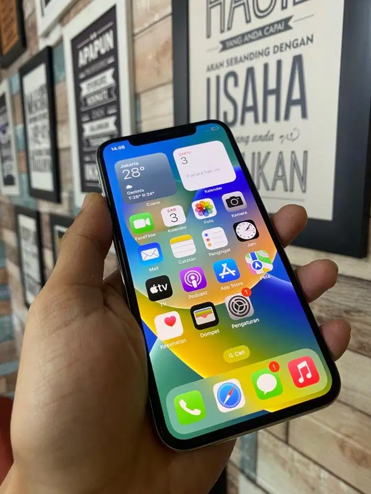iphone x 256 silver second ibox