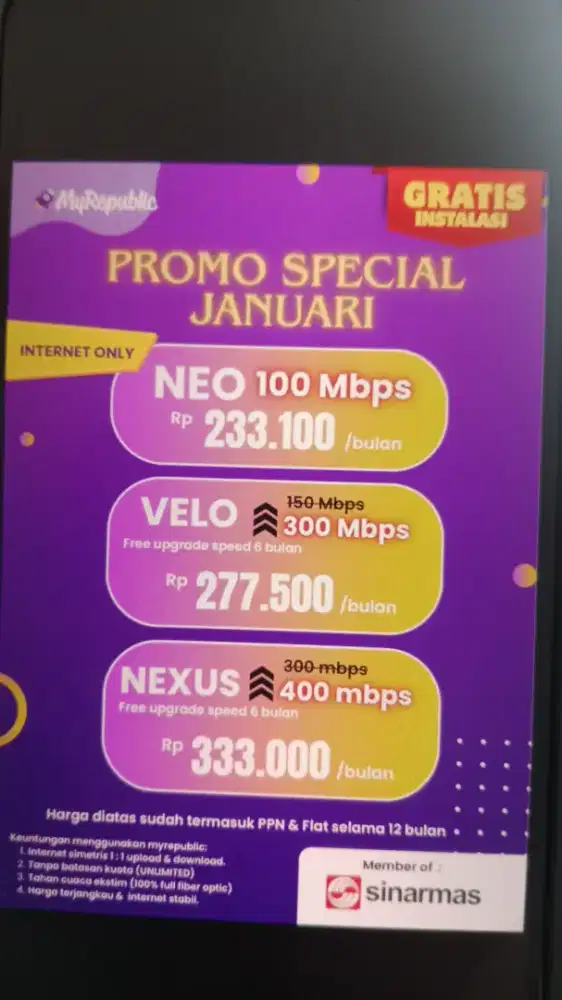 Jasa pasang wifi myrepublic