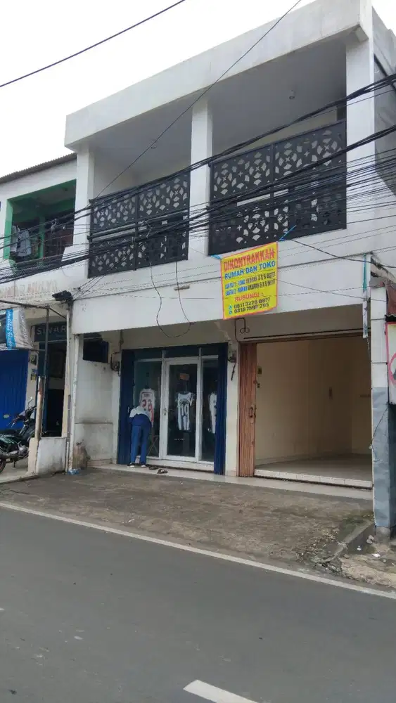 Disewakan sewa ruko 2 lantai pinggir jalan Inpres, Kramatjati