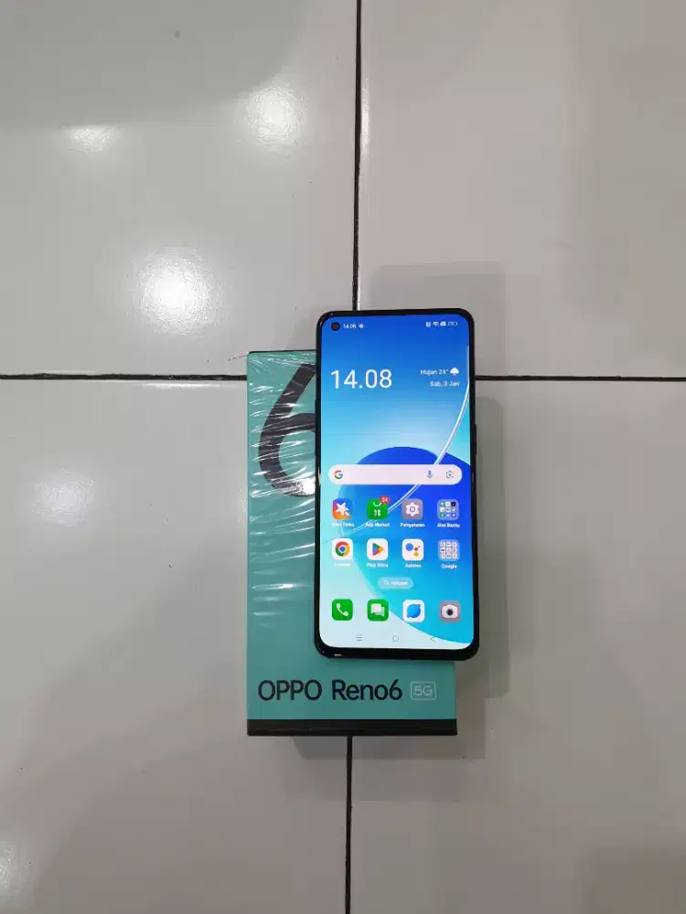 Oppo Reno 6 5G 8/128 mulus lengkap