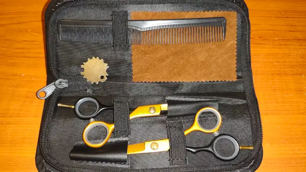 SET Gunting Rambut Lurus Sasak Barber Salon Barbershop