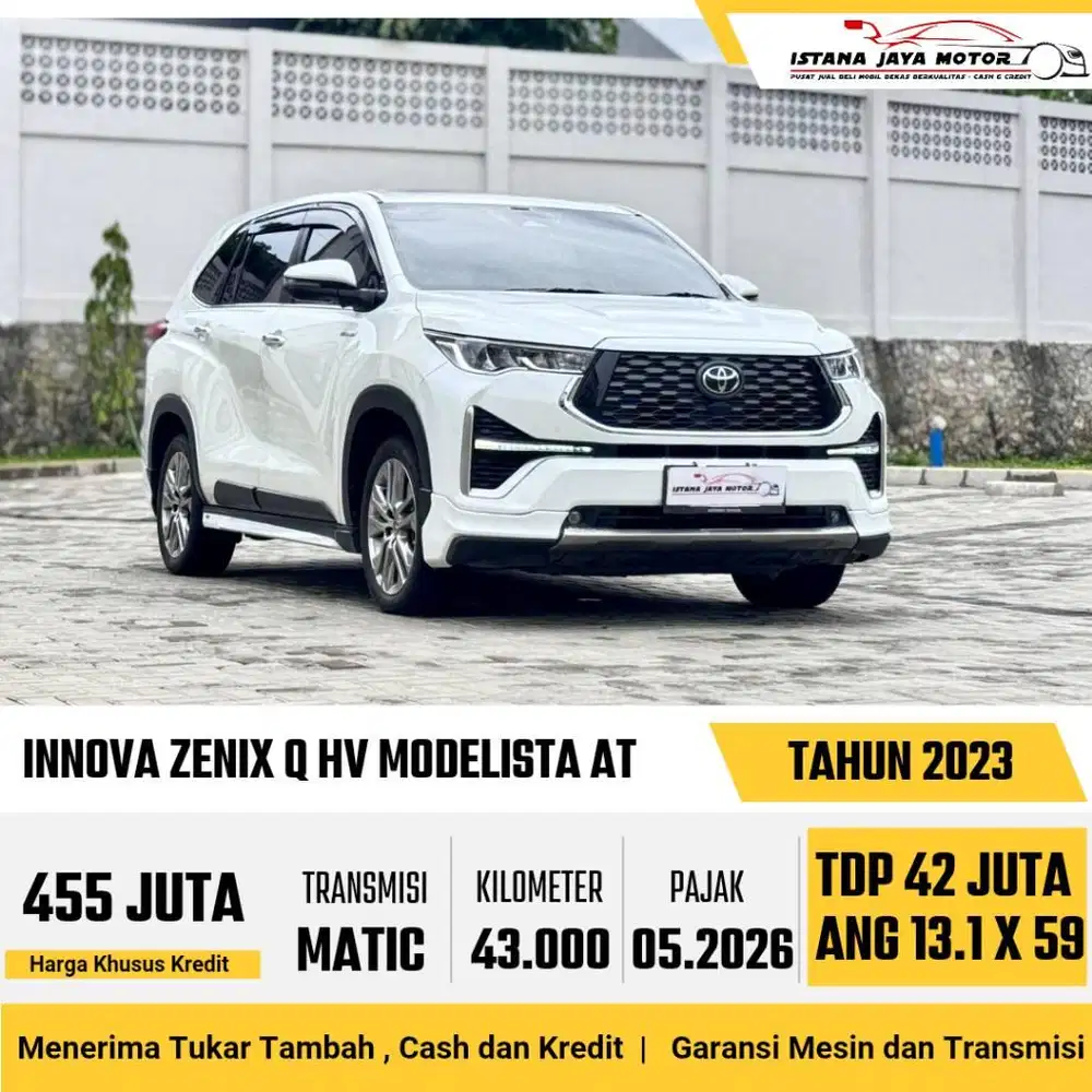 MODELLISTA Toyota Innova Zenix Q HV AT 2023 Putih