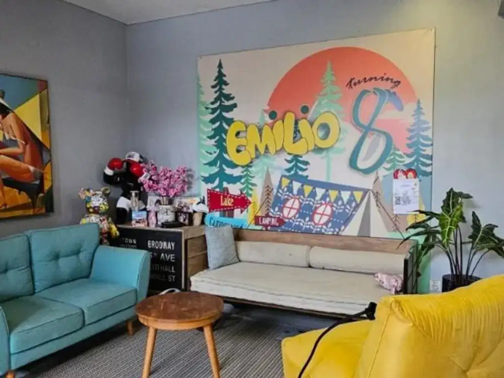 RUMAH DESIGN MODERN SEMI FURNISHED DAN BISA KPR DI GRAHA RAYA cluster dahlia