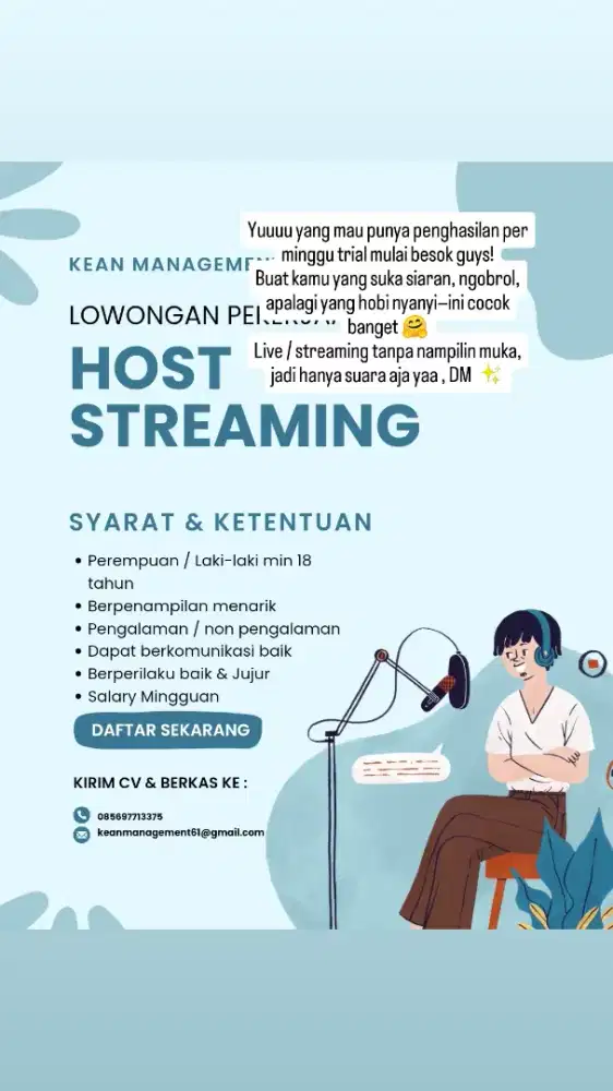 HOST STREAMING WFH