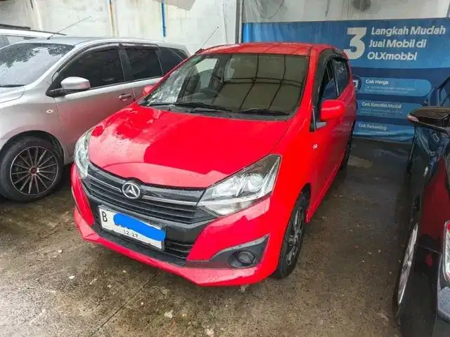 Pajak Panjang - Daihatsu Ayla 1.2 X Bensin-AT 2017 Merah