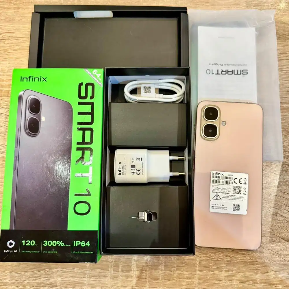 Infinix Smart 10 4/64 GB Good Condition ex Pemakaian Cewe