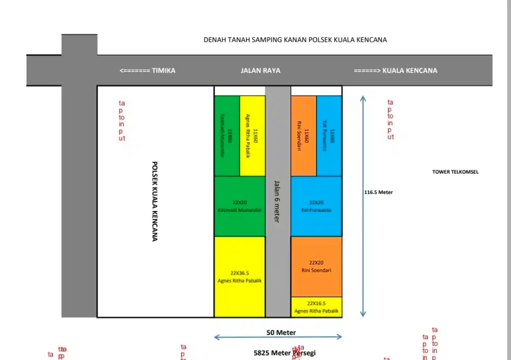 Dijual Tanah Strategis - Samping Polsek Kuala kencana