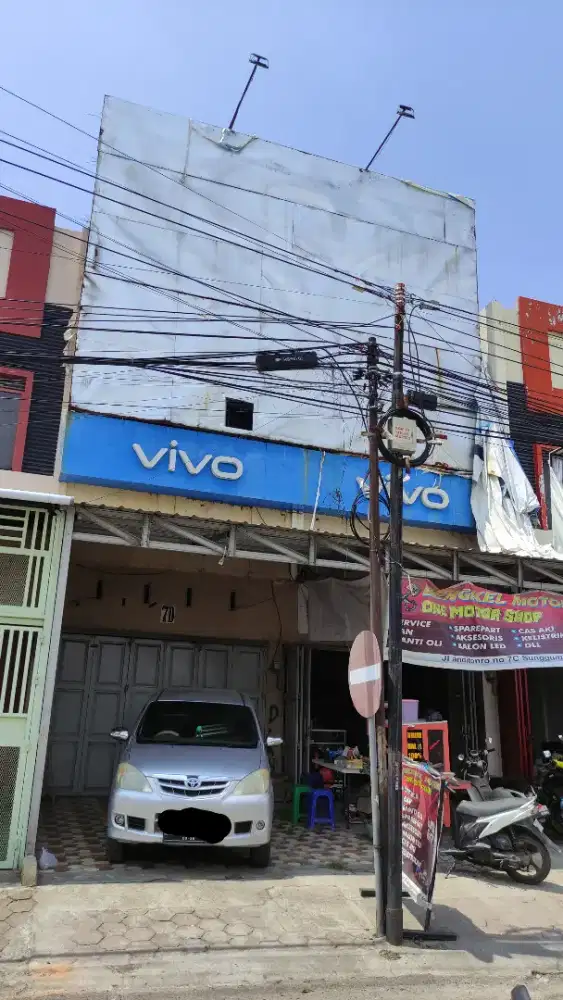 Disewakan murah ruko 2 lt, poros Andi Tonro Gowa