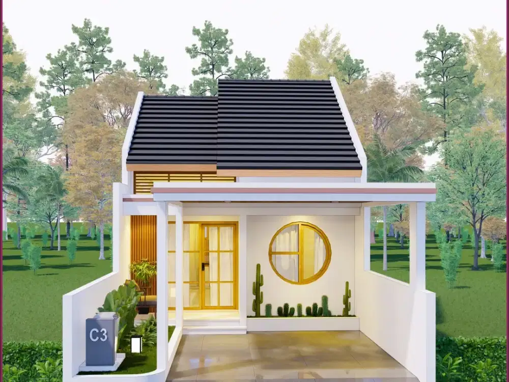 Rumah Jogja Murah Ada Pos Security Gaya Jepang Dekat Brimob Sentolo