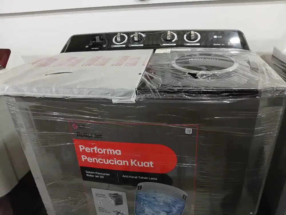 PROMO CICILAN 0% LG ROLLERJET WASHING MACHINE DUAL TUBE