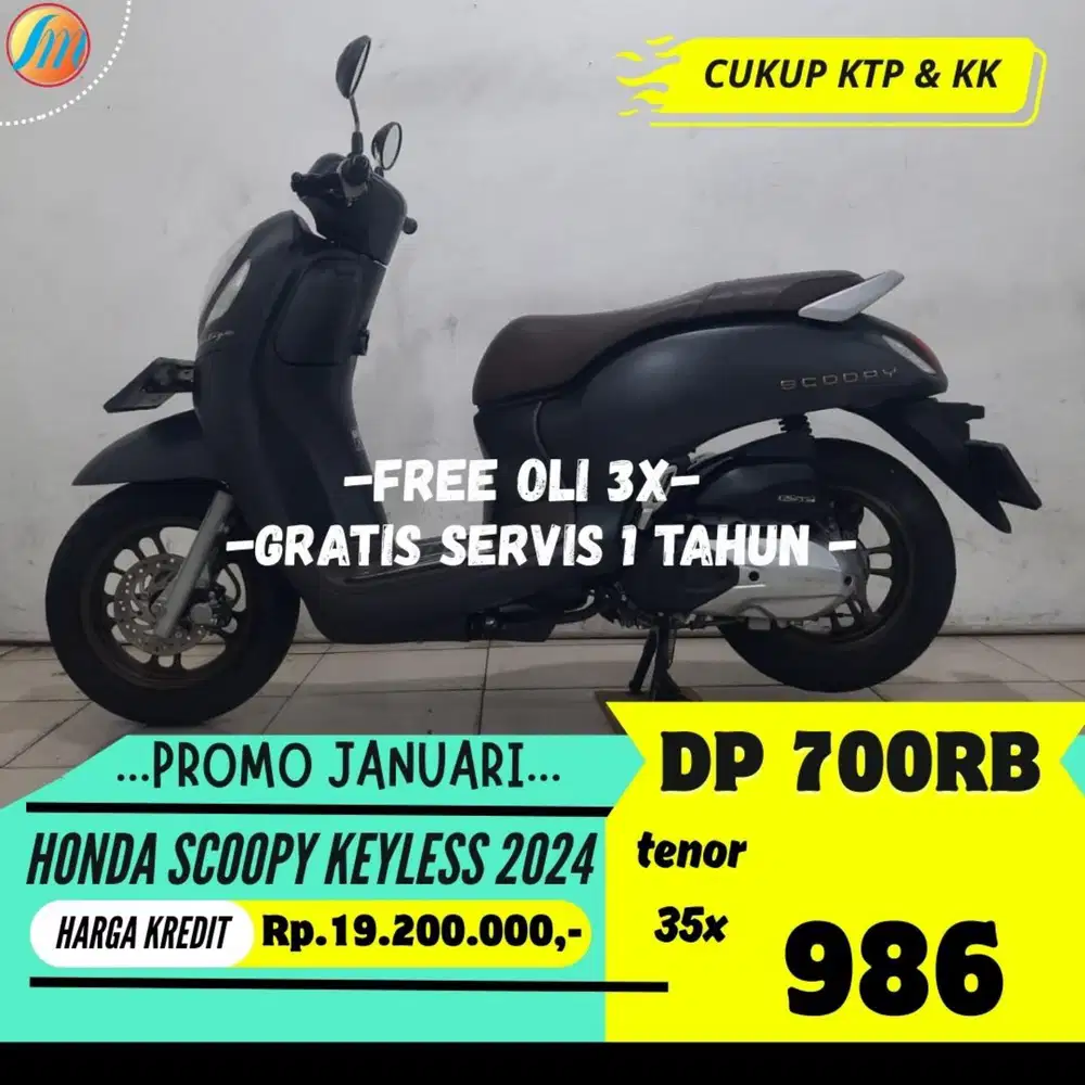 HONDA SCOOPY KEYLESS 2024 KREDIT DP 700RB ANGSURAN RINGAN BERGARANSI
