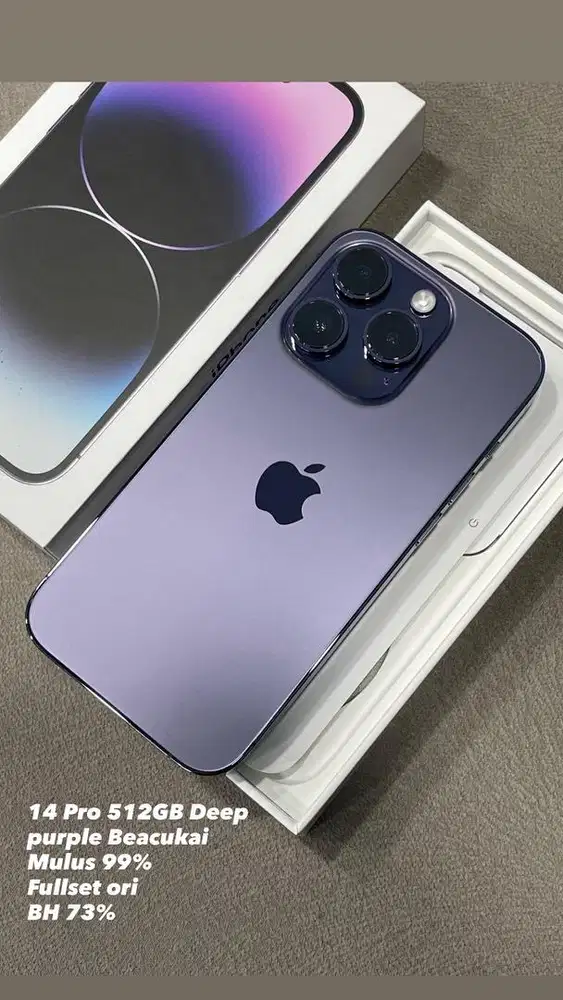 Iphone 14 Pro 512GB Deep Purple Beacukai