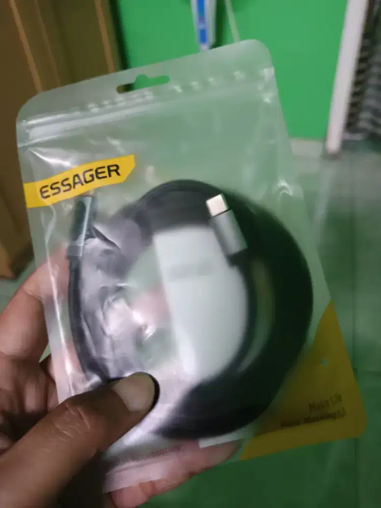 Kabel data fast charging merk essager panjang 2 meter bahan braided