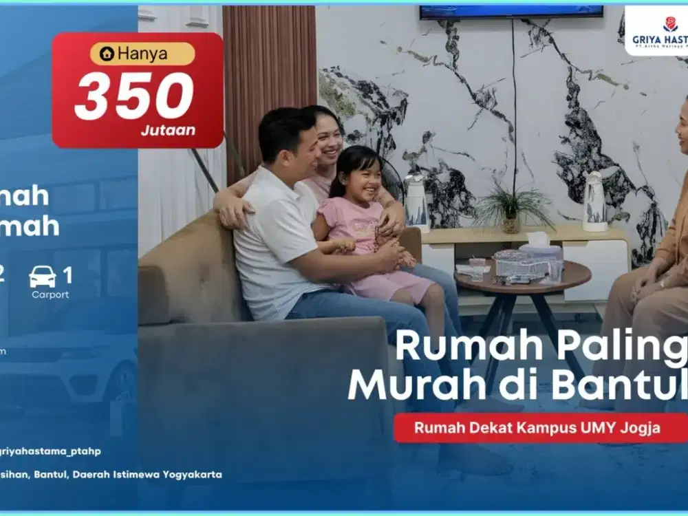 HUNIAN MURAH YOGYAKARTA BANGUNJIWO MINIMALIS MODERN DALAM CLUSTER
