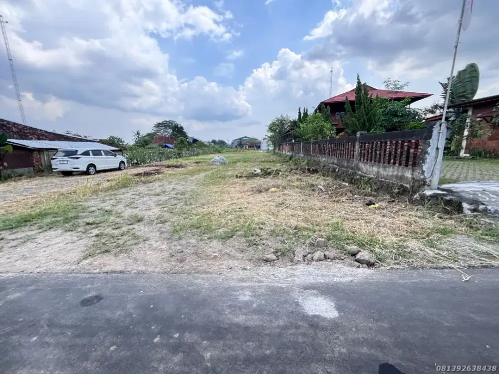 Depan KUA Ngaglik Tanah Sleman View Sawah & Gn. Merapi Dekat Jl. Damai