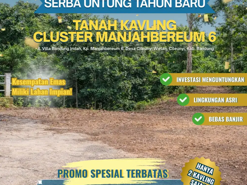 PROMO!Tanah Kavling Murah Siap Bangun | Bandung Timur