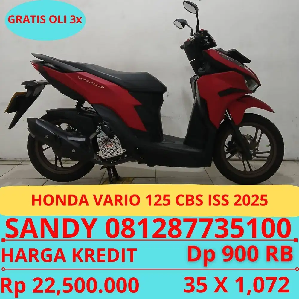 HONDA VARIO 125 CBS ISS 2025 DP MURAH 900 RIBU GUYSS