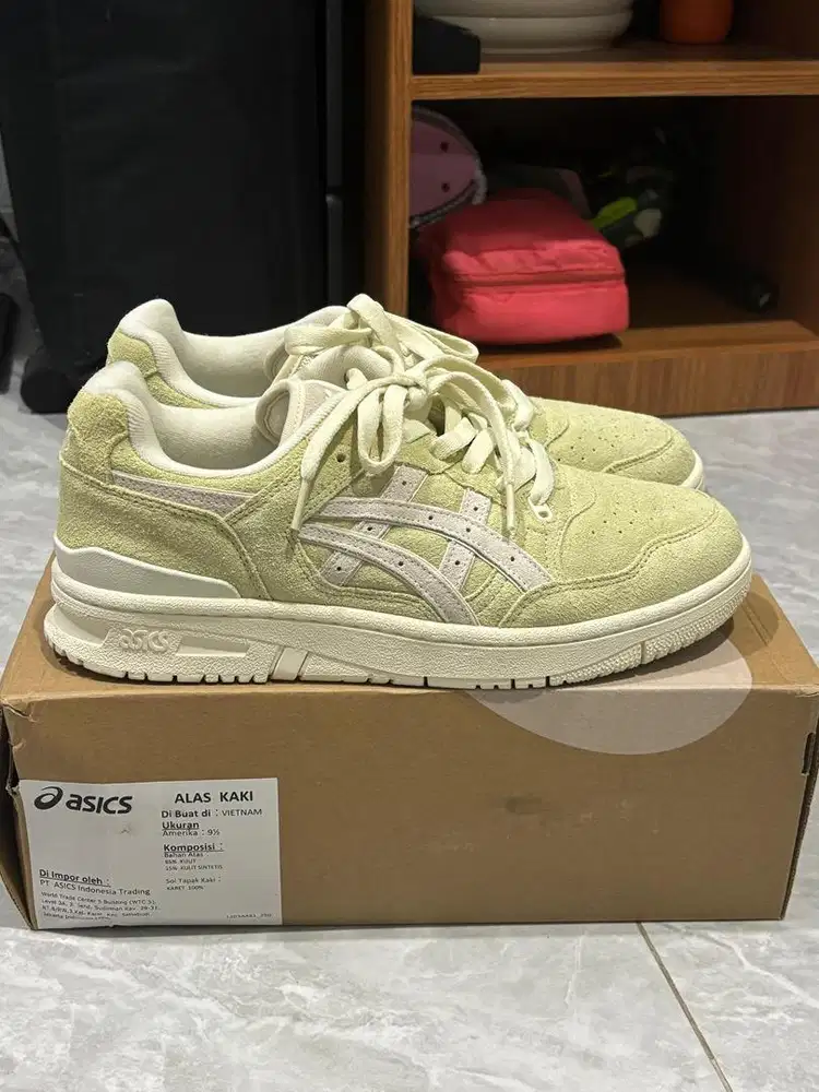 ASICS EX89 Suede Oyster White Cream  - Sepatu Sneakers Pria