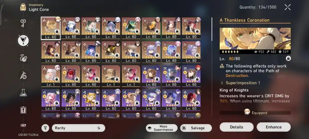 Jual akun honkai star rail murah