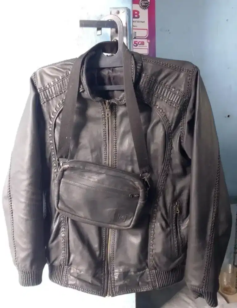Jaket Kulit domba Asli