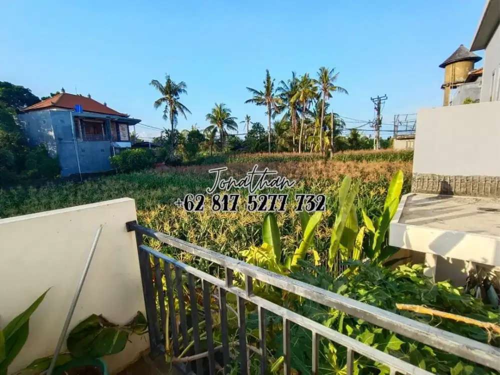 Dijual Rumah 2 Lantai View Sawah Dekat Pantai Saba Gianyar - HSKT