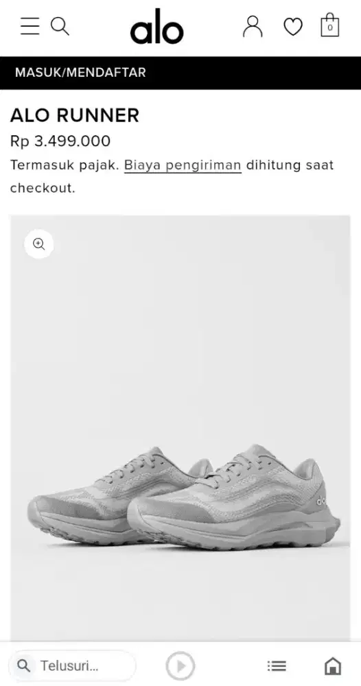 Sepatu alo original grey