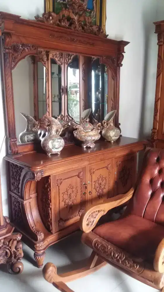 Lemari meja altar jumbo kwalitas jati premium