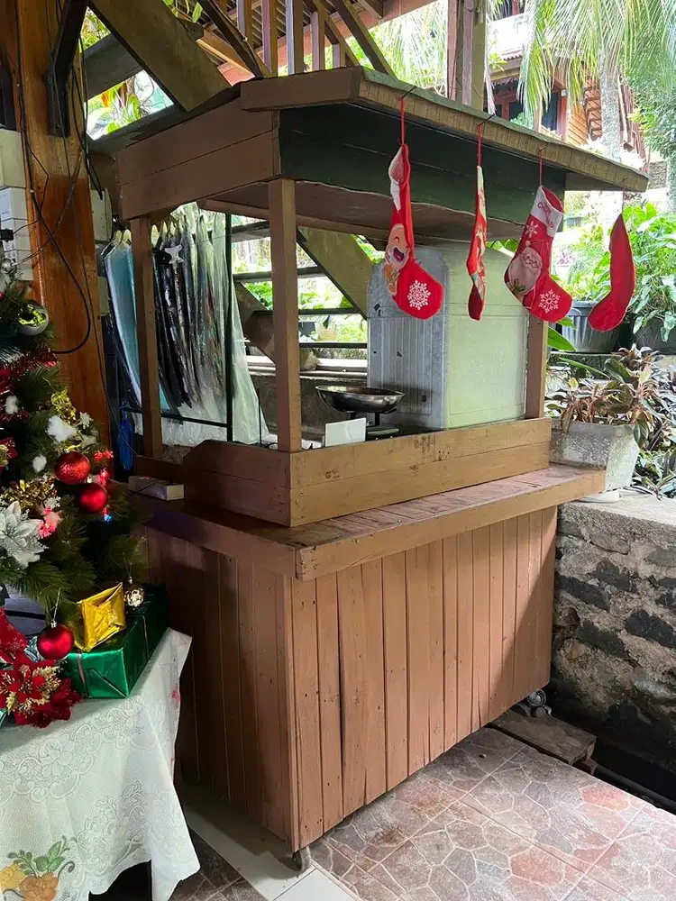 Dijual Gerobak Dagangan Kayu