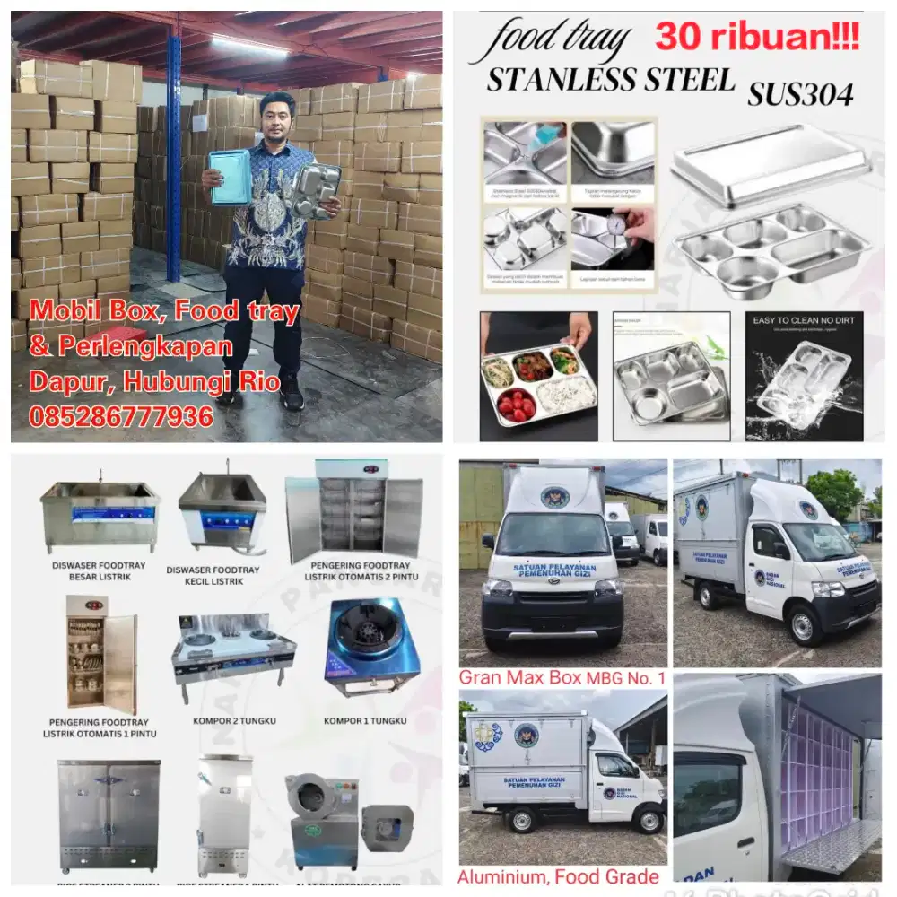Peralatan dapur MBG & Foodtray