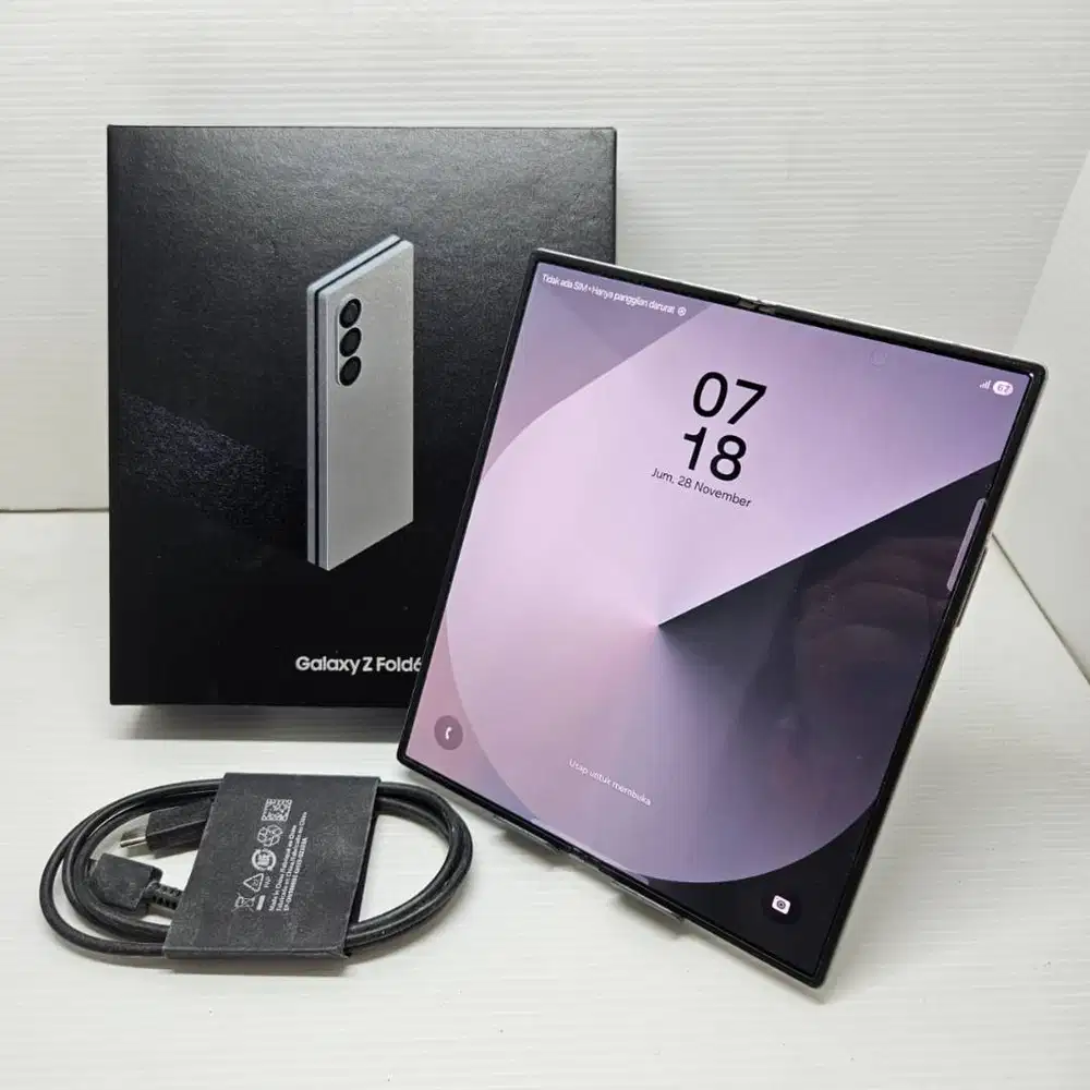 EX SEIN! SAMSUNG GALAXY Z FOLD 6 5G 12/256 SILVER SHADOW SIAP PAKAI N
