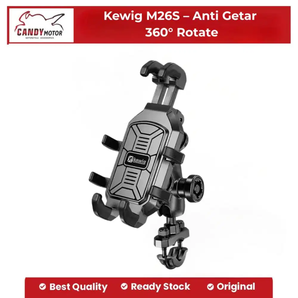 Holder HP Motor KEWIG M26S Anti Getar Anti Vibrasi 360° Universal 5.4-
