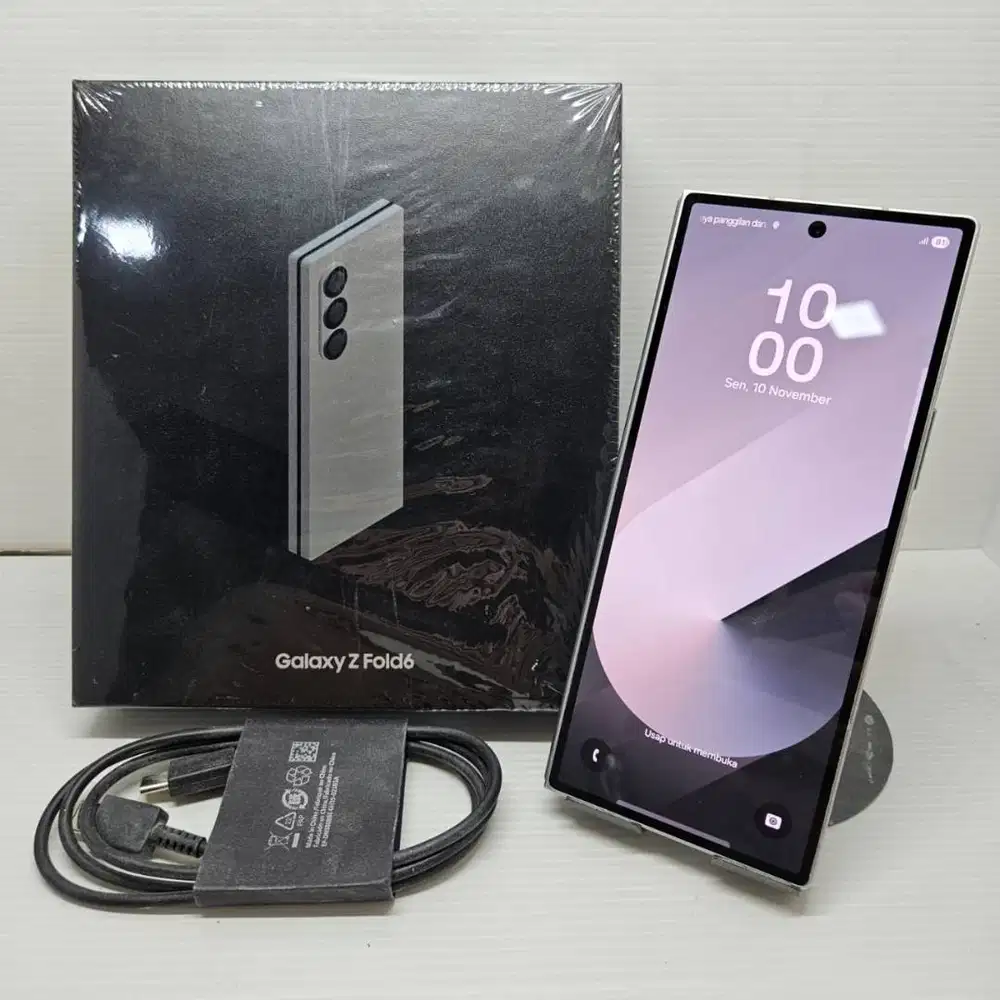 FULLSET SAMSUNG GALAXY Z FOLD 6 5G 12/256 SILVER SHADOW RESMI SEIN NO