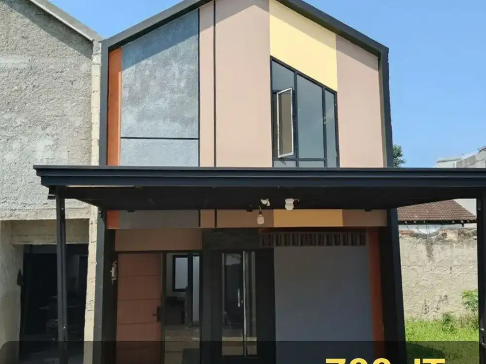 Rumah Mezanine 700 Jutaan Modern dan Cantik di Pamulang