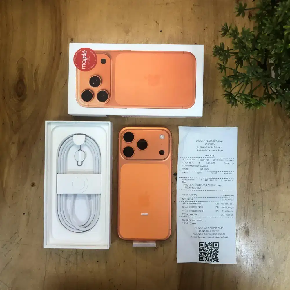 BNOB non aktif iPhone 17 pro 256gb cosmic Orange Garansi resmi digimap