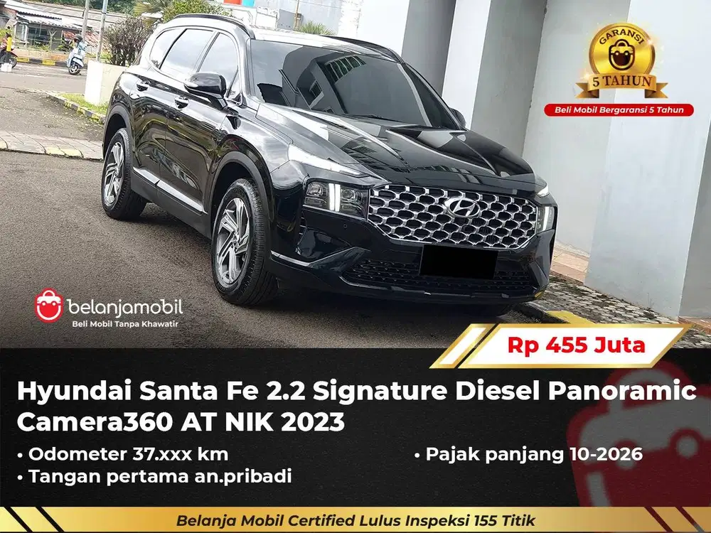 [ GARANSI 5TH ] Hyundai Santafe Santa Fe 2.2 Diesel AT 2023/2024