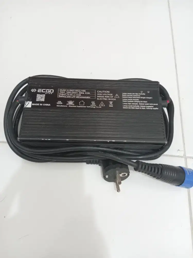 Charger Motor Listrik ECGO 3 9A