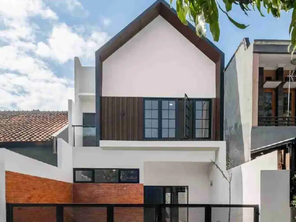 dijual rumah baru scandinavian di antapani bandung nego